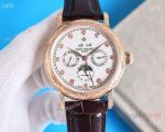 Swiss Patek Philippe Base 1000 watch Perpetual Calendar Rose Gold Tattoo 42mm